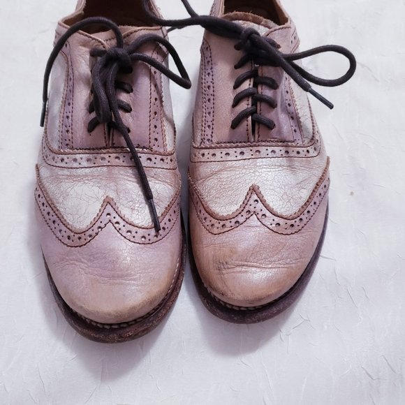 Bed Stu Two-Tone Leather Flats - Picture 2 of 12